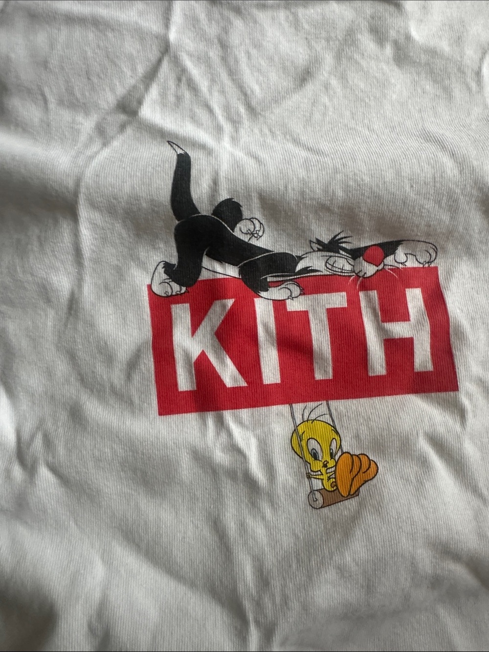 Kith x Looney Tunes Tweety Classic Logo Tee Shirt - Picture 2 of 6